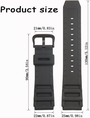 Silicone strap Compatible with Casio MDV106 AMW320 sereis Unisex Diver Watch Band MDV-106 Rubber Replacement Wristband in Saudi Arabia