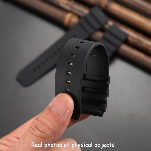 Silicone strap Compatible with Casio MDV106 AMW320 sereis Unisex Diver Watch Band MDV-106 Rubber Replacement Wristband in Saudi Arabia