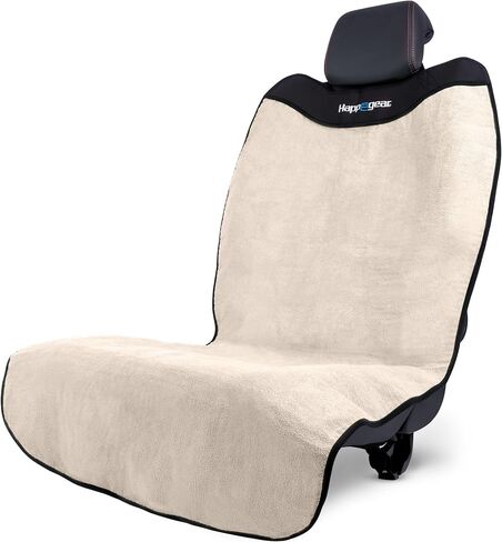 Happeseat Waterproof Car Seat Cover & Protector – Universal Fit Car Seat Towel Cover – Non-Slip Backing, Easy Install & Storage, Machine Washable, Fits Front & Back, Sand in Kuwait