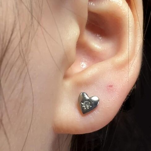 Limerencia G23 Pure Titanium hypallergenic arics ، F136 Gradant Grade Titanium Studs مناسبة للآذان الحساسة للمجوهرات الحساسة للمجوهرات in Kuwait