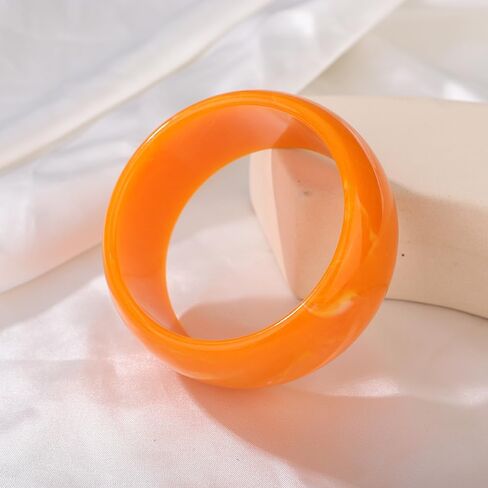 JWICOS Round Resin Bangle Bracelet for Women Acrylic Cute Chunky Bracelet for Women Exaggerated Acrylic Resin Wristband Bracelet Bangle in Saudi Arabia