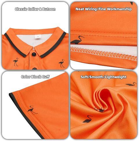 DEEX Men's Polo Shirts Short Sleeve 2025 Casual Polo T Shirt Color Block Slim Fit Summer Collared Golf Shirts in Saudi Arabia