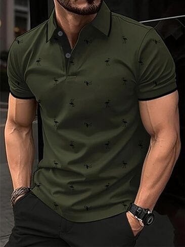 DEEX Men's Polo Shirts Short Sleeve 2025 Casual Polo T Shirt Color Block Slim Fit Summer Collared Golf Shirts in Saudi Arabia