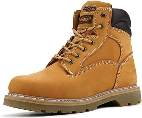 CONRAD Wheat Nubuck Work Boot Collection: Sturdy, Soft Toe, Slip-Resistant Safety Shoes for Men in Saudi Arabia