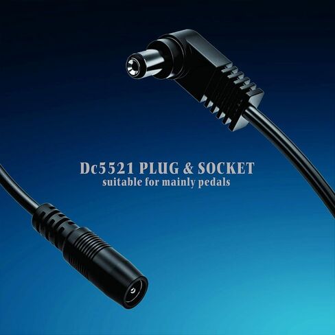 9 V Pedal Battery Clip 3 Pack 5521 Converter Center Negative 9 Volt Power Supply Cable in Saudi Arabia