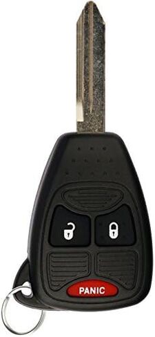 KeylessOption Key Fob for 2004 2005 2006 2007 2008 2009 2010 2011 2012 2013 2014 2015 2016 2017 Chrysler 300 Dodge Charger Jeep Cherokee Remote, 3-Button OHT692427AA, Programming Guide Included in Saudi Arabia