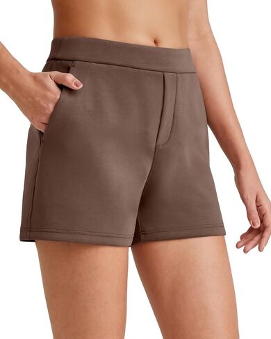 G4Free Women's 4'' Athletic Shorts Elastic High Waisted Workout Running Shorts Summer Casual Shorts with Pockets in Saudi Arabia