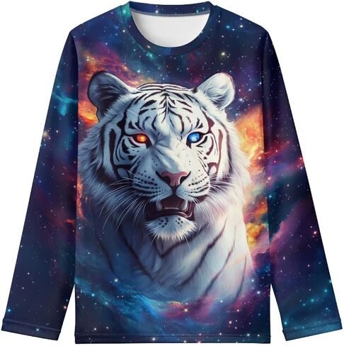WELLFLYHOM Long Sleeve T-Shirt for Boys Girls 3-16 Years Old Tee Tops Crewneck Pullover Shirts Fall Outfits in Saudi Arabia