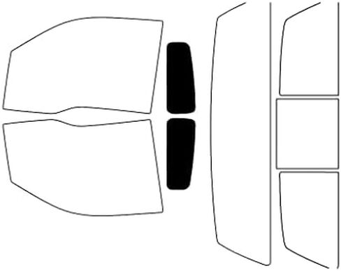 Rvinyl Window Tint Kit Compatible with Ford F-150 2009-2014 (2 Door) - Front Precut Kit - 20% in Saudi Arabia