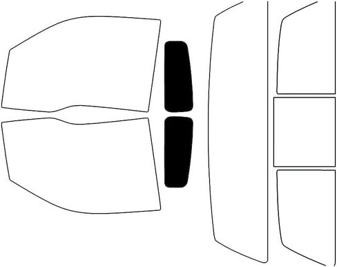 Rvinyl Window Tint Kit Compatible with Ford F-150 2009-2014 (2 Door) - Front Precut Kit - 20% in Saudi Arabia