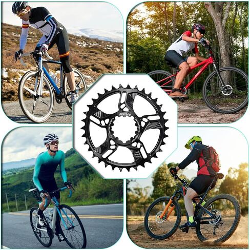 BUCKLOS دراجة سلسلة 32T 34T 36T 38T سلسلة إزاحة 6 مللي متر ضيقة واسعة سلسلة MTB GXP أسنان العجلة ل GXP XX1 X9 XO X01 NX XX GX مباشرة جبل كرانسيت in Saudi Arabia