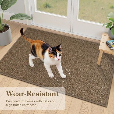 LIVEBOX Washable Runner Rug 2x6, Non-Slip Farmhouse Kitchen Rug Runner, Low Pile Easy Jute Runner Rug for Hallway, Natural Boho Entryway Runner Rug Woven Throw Carpet for Bedroom Laundry, Natural/Tan in Saudi Arabia