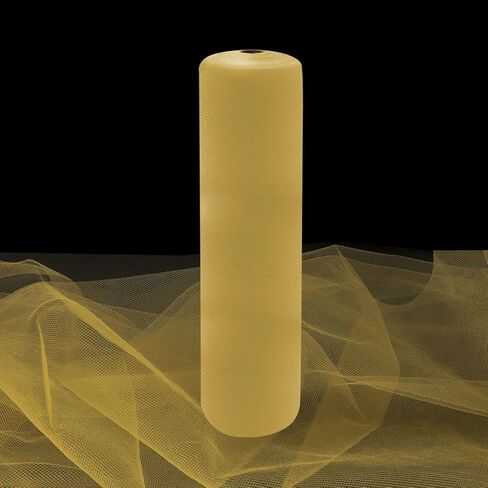 Antique Gold Tulle Fabric Rolls 54 Inch by 10 Yards Fabric Tulle Bolt for Wedding Decorations DIY Tutu Baby Shower Table Skirt Birthday Party Craft Supplies in Saudi Arabia