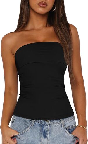 BTFBM Womens Tubless Tubs Tops Summer Spring Cloths 2025 عصرية عادية in Kuwait
