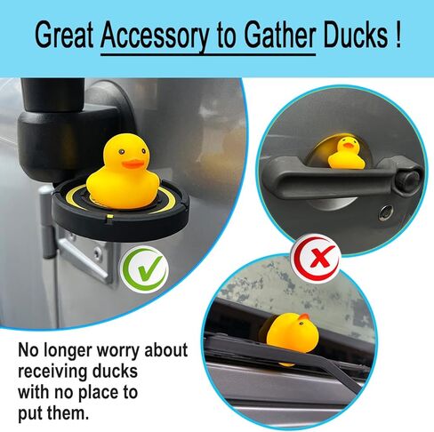 وسادة الهبوط للبط في جيب ، حامل بطة Duck Handing Mirt Mount ، حامل البط الجانبي المتوافق مع Jeep Wrangler JL Jlu & Gladiator JT ، Black in Kuwait