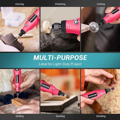 Cordless Rotary Tool, 2000 mAh Battery Pack, 5-Speed and USB-C Charging Rotary Tool Kit with 70 Accessories, Multi-Purpose 3.7V Power Rotary Tool for Sanding, Polishing, Engraving, DIY Crafts in Saudi Arabia