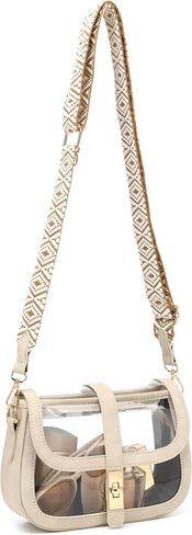 LOXOMU Clear Bag for Stadium Events, Cute Clear Crossbody Bag Stadium Approved, Small Clear Concert Purse for Women in Kuwait