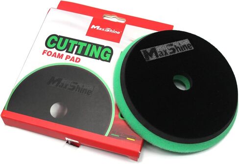 Maxshine 6" Hook & Loop Polishing Foam Pad for Finishing – Low Profile Foam Pad, Rubber Backed, Compatible with Long Throw Dual Action Polishers, EVA Foam Insertion for Heat and Pressure Absorption in Saudi Arabia