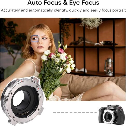 VILTROX EF-L Pro Lens Mount Adapter with Security Lock,Auto Focus Ring Adapter Compatible with Canon EF/EF-S Lens to L Mount Camera Leica SL2/Lumix S1 S1H S5/Sigma fp L in Saudi Arabia