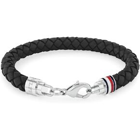 Tommy Hilfiger Men's Jewellry - سوار جلدي ، إغلاق جراد البحر - أنيقة وبسيطة - كلاسيكية ، هدية يومي - هدية له