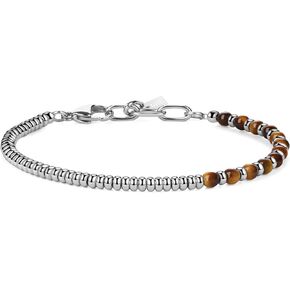 GAVU Men's Crystal Beaded Bracelet, Red Jasper Turquoise Tiger Eye Bracelet for Men