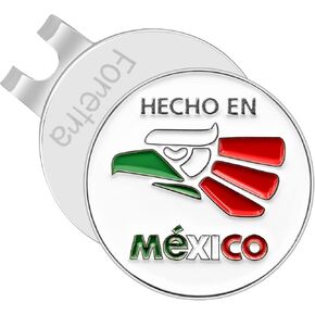 Mexico Golf Ball Marker with Magnetic Golf Hat Clip, Golf Accessories, Funny Golf Gifts Golf Decorationgs for Men Golf Lovers