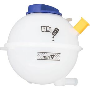 Coolant Overflow Reservoir Tank Compatible with Audi 1999-2010 - A3, Jetta, Leon, S3, TT, TT Quattro, Toledo - L4 1.8L 1.9L 2.0L, V6 3.2L - Engine Expansion Bottle, Replace # 1J0121403B