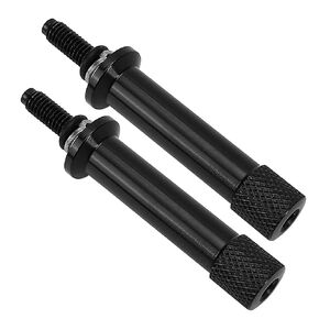2 Pcs Motorcycle Quick Release Seat Bolts Replacement Fit for Triumph Thruxton Bonneville Scrambler T100 2001-2015 Long Tool Free Extended Bolt Screw (Color : Black)