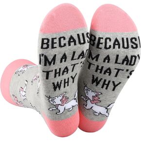 BDPWSS Marie Cat Gift Because I'm A Lady That's Why Marie Cat Lover Sock Marie Ladies Gift Magic Kingdom Gift WDW Gift