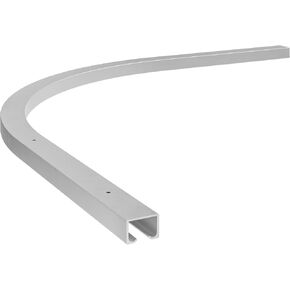 Curtain Track - Corner Section for Ceiling Curtain Track - USA Made - 90 Degree Bend, Pure White