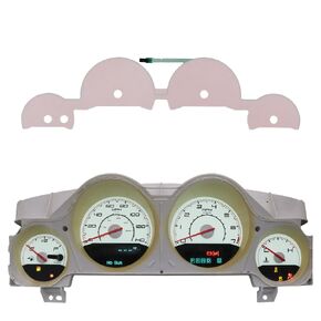 EL Panel Replacement for Dodge Challenger Magnum Charger Instrument Cluster (White)