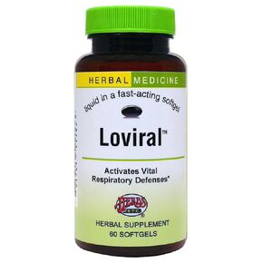 Herbs Etc. Loviral - Lung Health Supplement for Respiratory Defense & Support - Herbal Supplement with Lomatium, Pelargonium & OSHA - Gluten-Free - 60 Softgels (60 Servings)