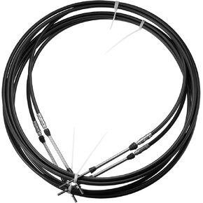2pcs 16ft 5 Meter 197 Inch Marine Type 3300 / 33C Throttle Shift Remote Control Box Cable for Yamaha Outboard Engine Boat Motor Steering System Black Item Replacement
