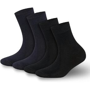 Mens & Womens Rayon Made from Bamboo Diabetic 4 Pairs Ankle Socks