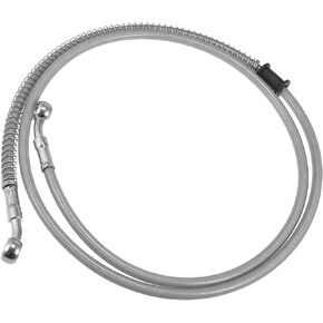 Motoforti Universal Motorcycle Brake Hose Oil Line Pipe, 140cm, Stainless Steel Nylon PVC, Silver Tone, 1 Pc