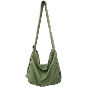 Women's Canvas Bag Crossbody Bag Casual Hobo Bag Large Shoulder Bag Shopping Bag Unisex