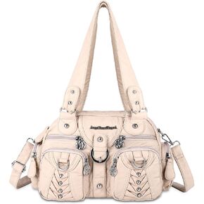 Angel Kiss Small Purse Handbag for Women Crossbody and Shoulder Bags Multipocket Soft Hobo Purses Adjustable Strap