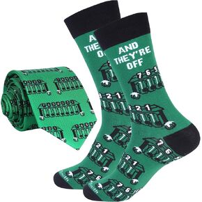 مجموعة Derby Day Necktie و Sock Mens - الملحقات - هدايا سباقات الخيول في كنتاكي - ديكور الحفلات - الملابس