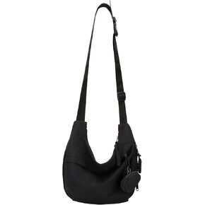DOB SECHS Crossbody Bag Nylon Messenger Bags for Women Multilayer Shoulder Bag with Adjustable Strap Casual Bag Hobo Bag