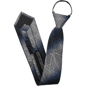 Zipper Ties for Men, 3.15" Pre Tied Men's Necktie Adjustable Zipper Neck Tie for Wedding Business Graduation