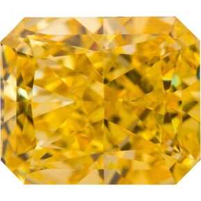 Golden Yellow High Carbon Diamond Cubic Zirconia 10X12mm CZ Octagon Crushed Ice Cut for Custom Jewelry
