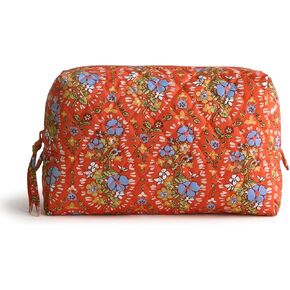 Vera Bradley Premium Cotton Medium Cosmetic, Garden Paisley