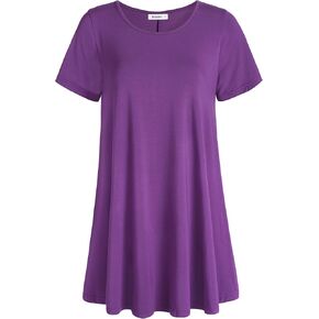 Esenchel Women's Tunic Top Casual T Shirt for Leggings