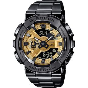 Casio G-Shock Full Metal Analog-Digital Black Gold Watch GM110BD-1A9