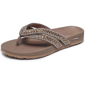 Skechers Women's Arch Fit Meditation-True Gem Flip-Flop