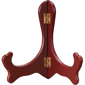 حامل طباعة على طراز Rosewood الأنيق لألواح الطين ، حامل لوحة زخرفية فريدة لعرض مجموعاتك (5 بوصات)