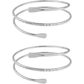 Tiantian Long 2pcs Arm Cuff for Women Gold Apper Arm Barels Bracelet Jewelry Summer Beach Essentials 2025
