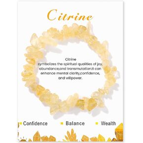 Citrine Bracelet for Women Citrine Crystal Jewelry Gifts for Women Trendy 2025 in Saudi Arabia