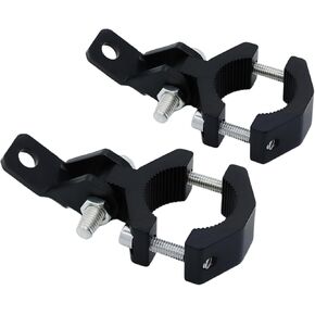 2PCS Motorcycle Headlight Bracket, Heavy-Duty Motorbike Tube Clamp Turn Signal Mounting Compatible with UTV ATV Fits 0.85-1.25" Roll Bar