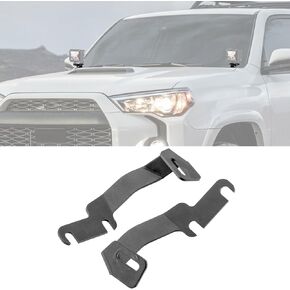 Ditch LED Light Brackets Hood Mount Pods Bracket Compatible with Toyota 4Runner 2010-2024 (Black)